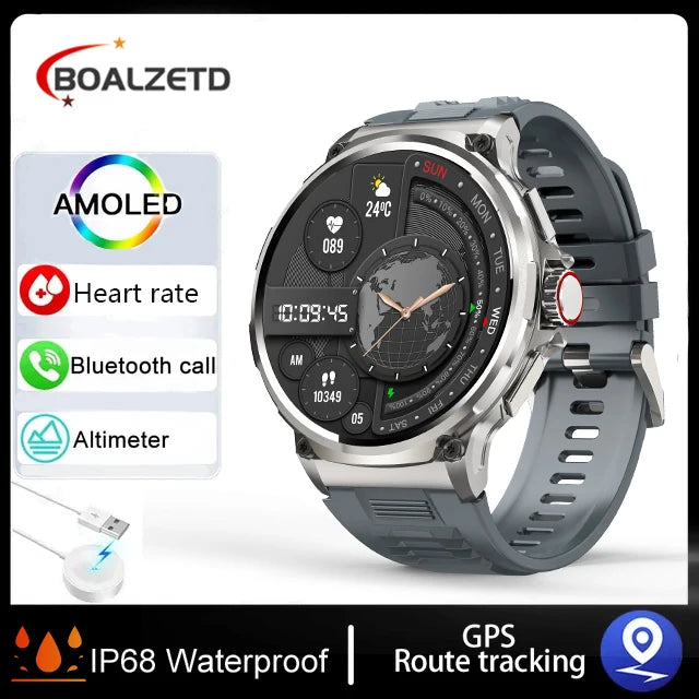 710mAh Battery Ultra GPS Smart watches Compass Watches Waterproof NEW For Men Women 2025 New Sports GPS Military Smart Watch Men