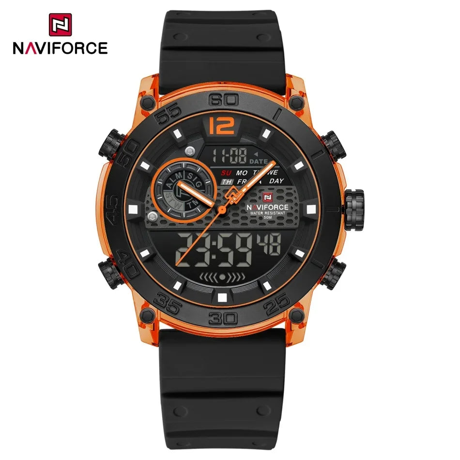 NAVIFORCE NF6104 Dual Display Multifunction Watch