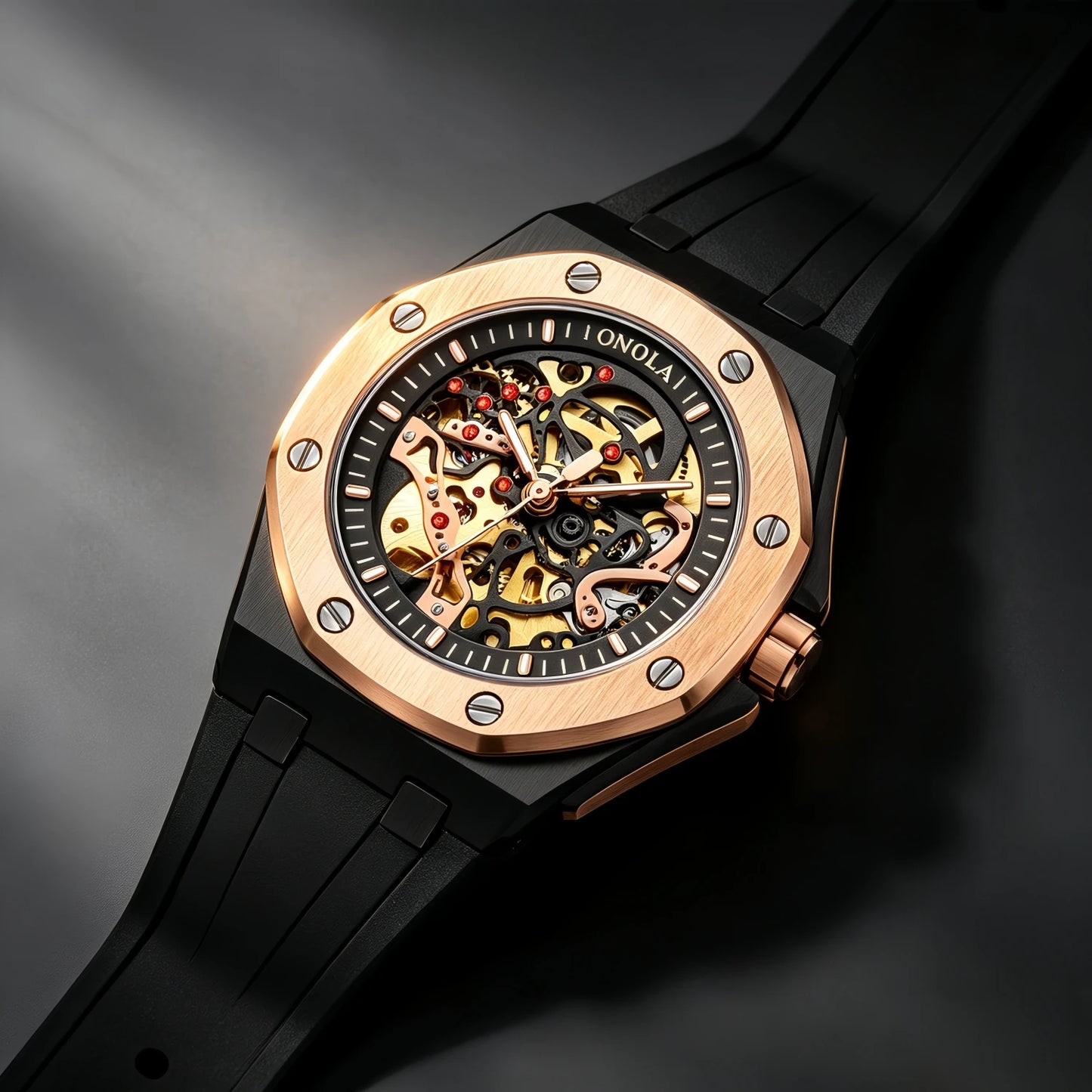 ONOLA Watch Top Brand Luxury Sports Men Wristwatch Waterproof  Automatic Mechanical Watches Relogio Masculino