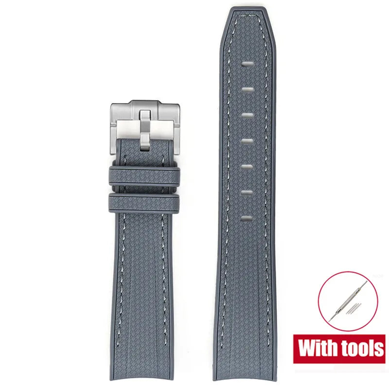 20mm Diving Strap for Omega X Swatch Joint MoonSwatch Men Women Arc Curved End TPU Rubber Bracelet for Rolex Watch Band Tools