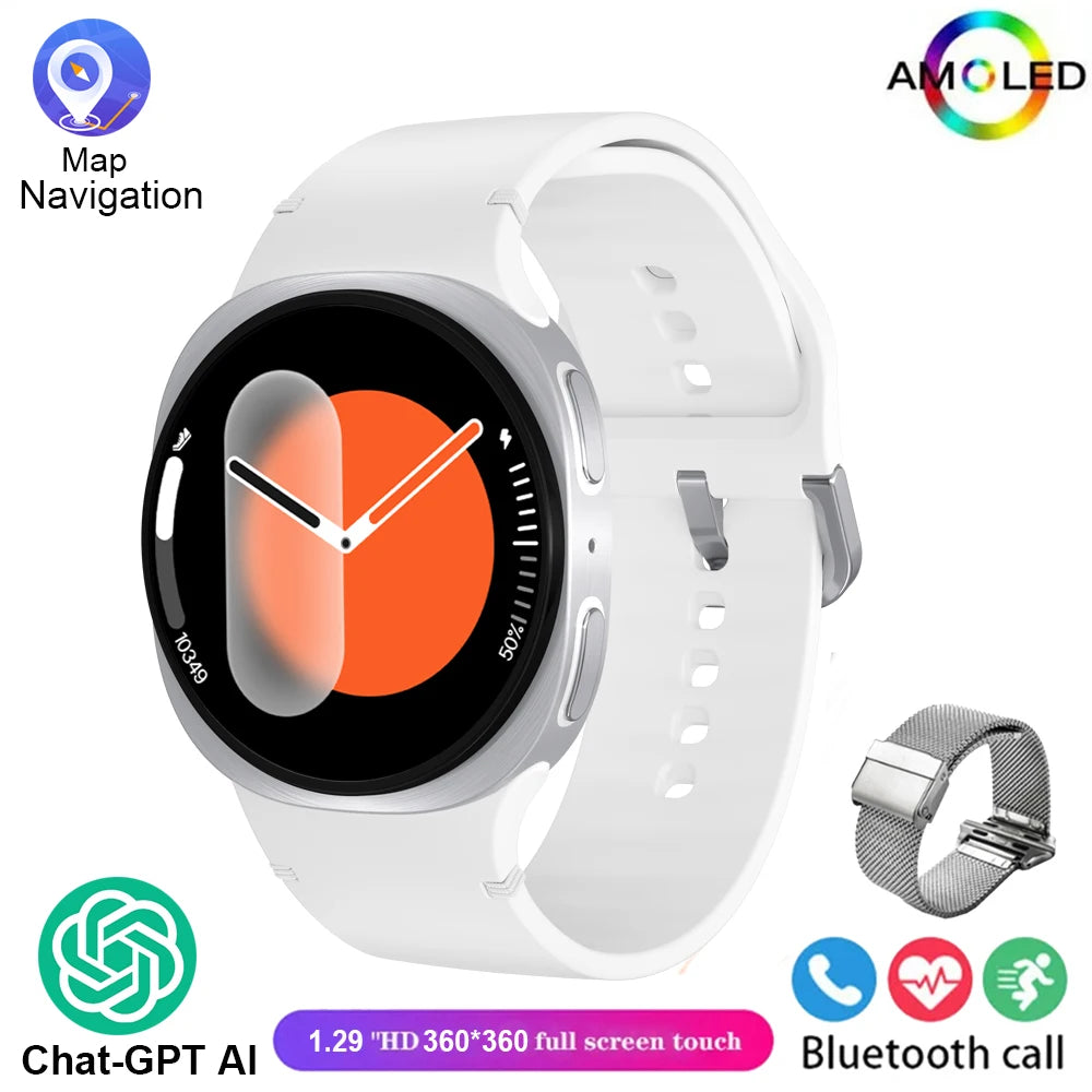 Nouvelles Montres 2025 8 Mini GPS Track Montre Connectée Intelligente Pour Hommes Femmes Santé Sport AMOLED Fréquence Cardiaque Appel Bluetooth Montre Connectée Étanche