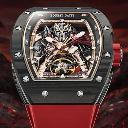 ChronoState Iron Legion Carbon Fiber Mechanical Luxury Watch for Men