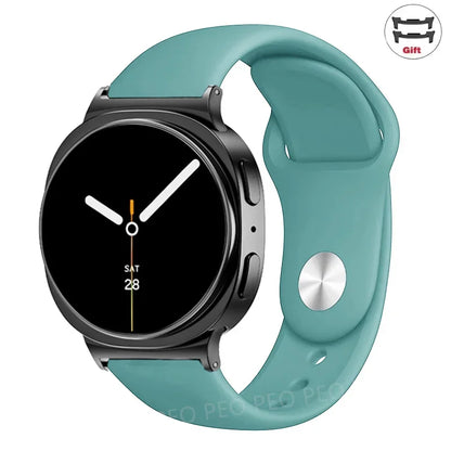 Sports Silicone Strap for Samsung Galaxy Watch 8 40mm 44mm Band No Gaps Correa Bracelet for Galaxy 8 Classic 46mm Accessories