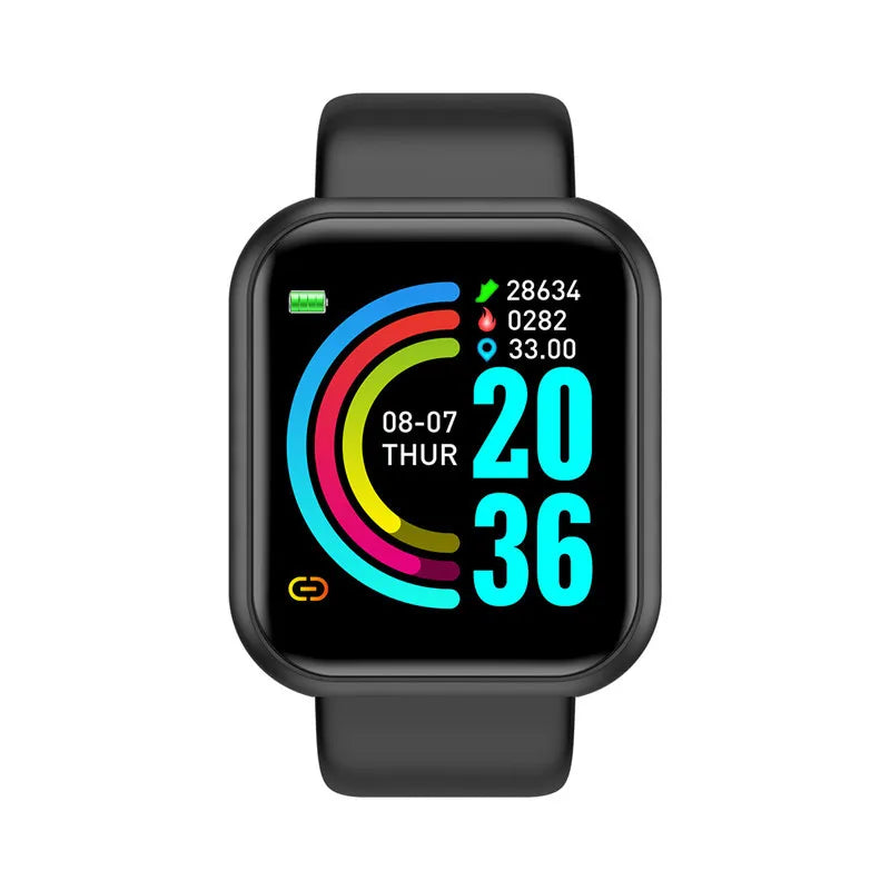 Smartwatch For Women Men Watches Heart Rate Monitor Electronic Fitness Smart Watch Calories Music Player 116Plus Y68 Bracelet