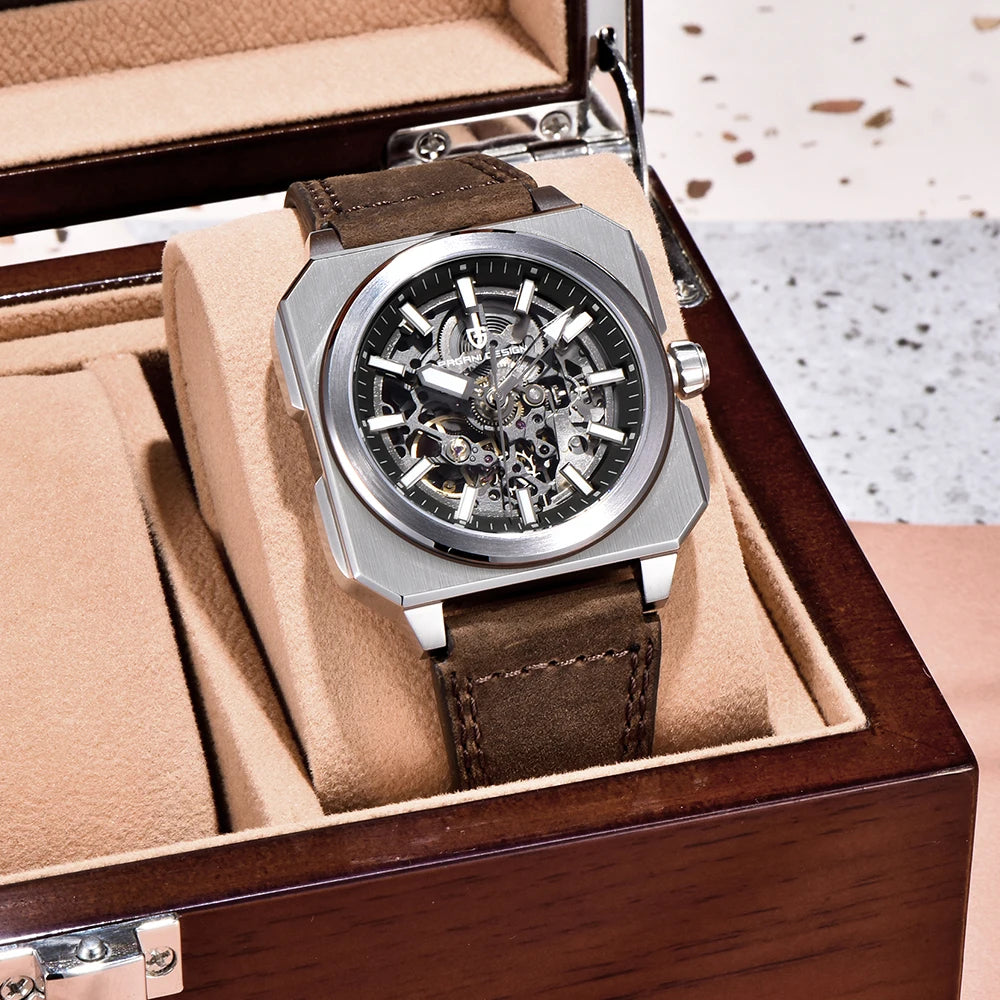 Montre Squelette Automatique ChronoState Aero Pulse 38mm pour Hommes
