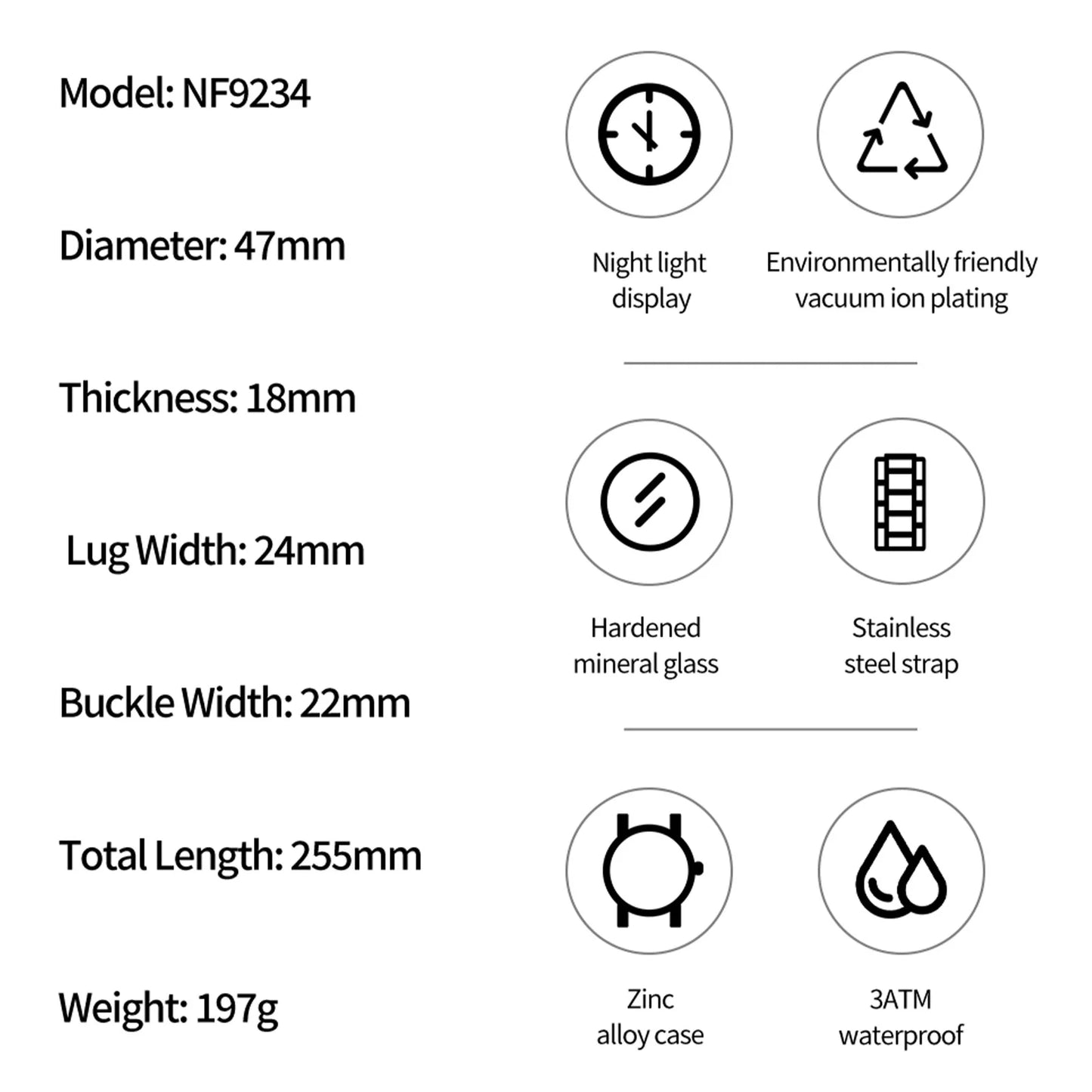 Top Marque NAVIFORCE Montre Homme Analogique LCD Numérique Bracelet en Acier Inoxydable Étanche Date Horloge Cadeaux