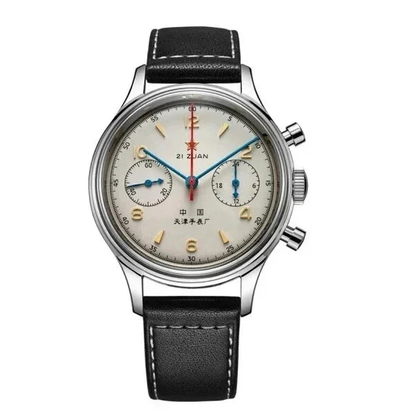Montres homme 1963 montre automatique pilote 42mm étanche chronographe quartz rétro montre habillée vintage