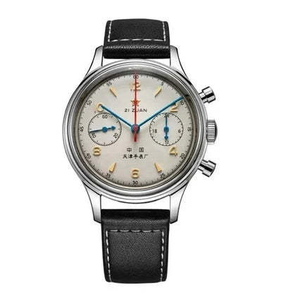 Montres homme 1963 montre automatique pilote 42mm étanche chronographe quartz rétro montre habillée vintage