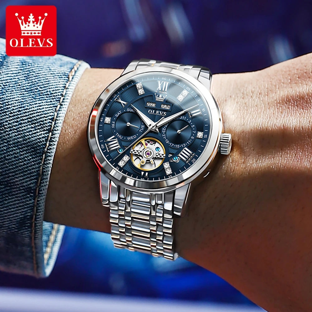 ChronoState 6701 – Automatic Flywheel Business Watch | Full Calendar Luminous 100M Waterproof