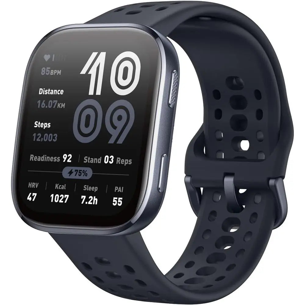 Montre connectée Amazfit Bip 6 46 mm, autonomie de 14 jours, écran AMOLED 1,97", GPS et cartes gratuites, IA, appels et SMS Bluetooth, santé, fitness