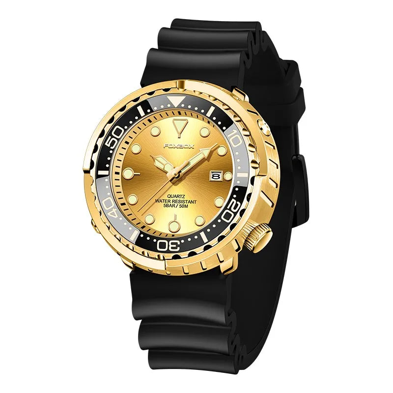 2026 LIGE Montres de mode pour hommes Foxbox Top Marque Luxe 5ATM Sports Étanche Montre Homme Quartz Date Horloge Lumineuse+Boîte