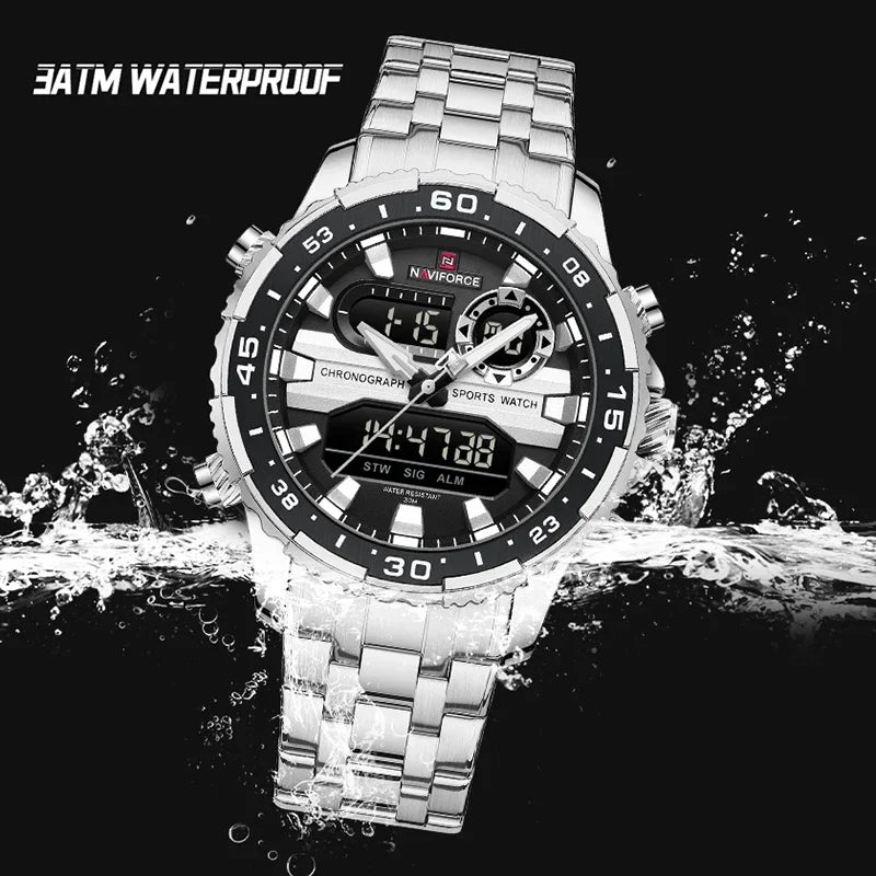 NAVIFORCE NF9234 Analog Digital Dual Time Watch