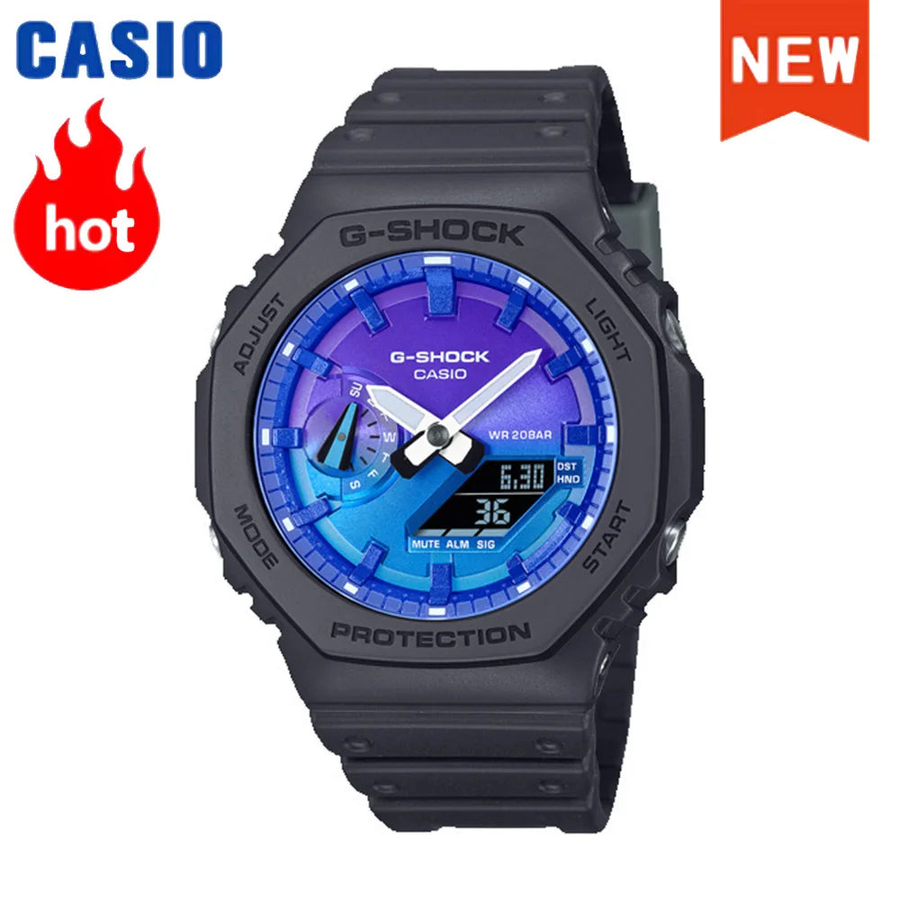 2026 Nouvelle série Casio GM-2100 tendance couleur dopamine montre de sport G-SHOCK montre de couple multifonctionnelle article de mode de luxe