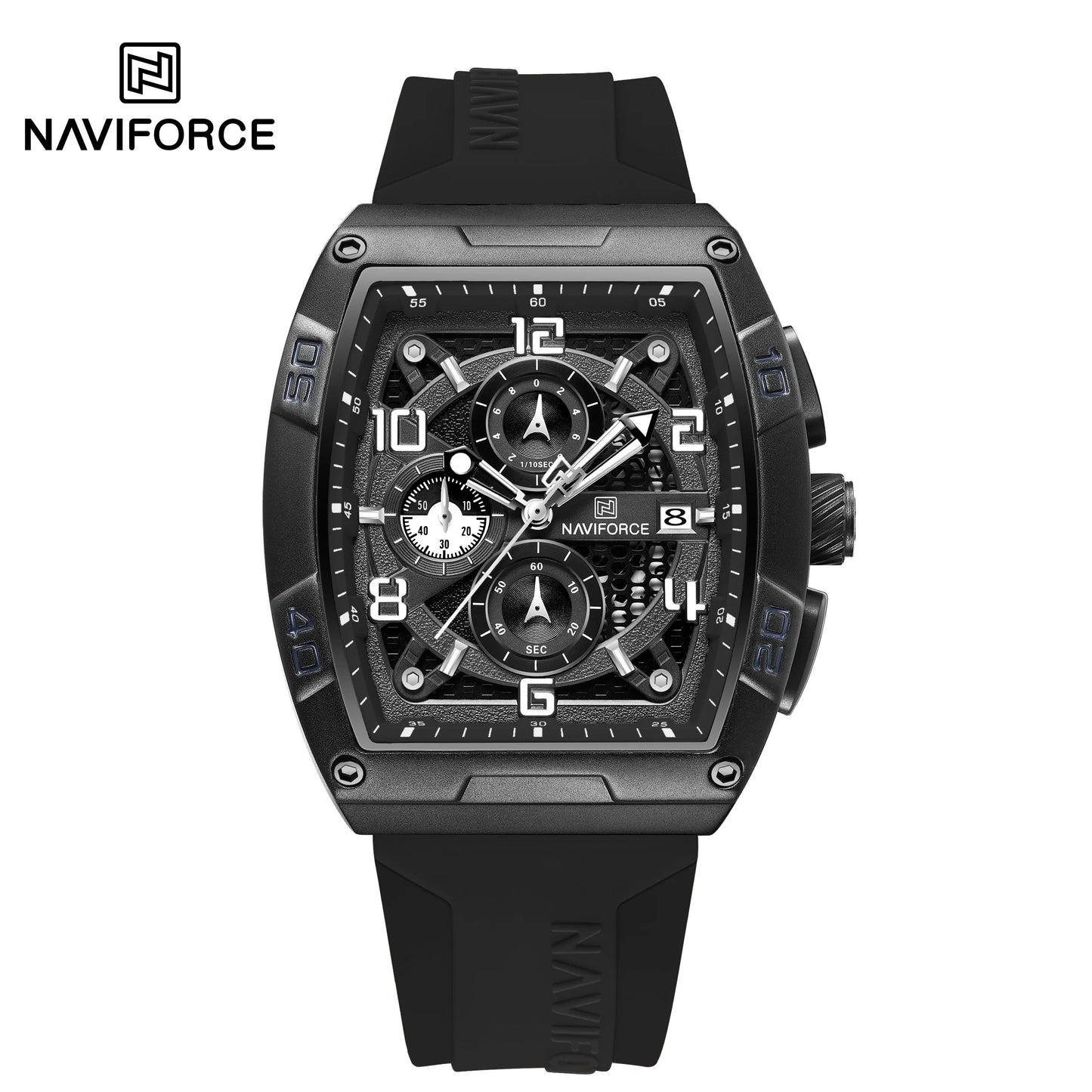 NAVIFORCE NF8052 Multi-Function Calendar Large Dial Watch