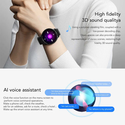 Montre connectée ultra-fine 2026 pour homme avec plus de 100 modes sportifs, surveillance de la fréquence cardiaque, assistant vocal IA, appels Bluetooth