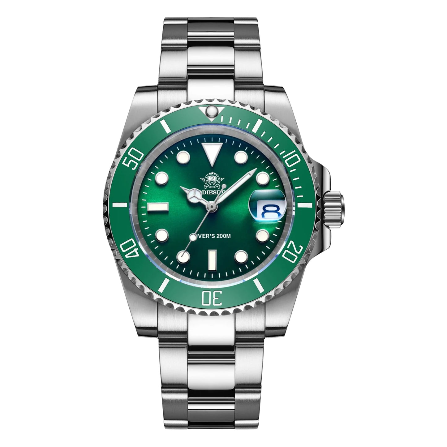 Montre Homme ADDIESDIVE en Acier Inoxydable, Montre Quartz Européenne et Américaine, Décontractée et Étanche pour Sports de Plein Air