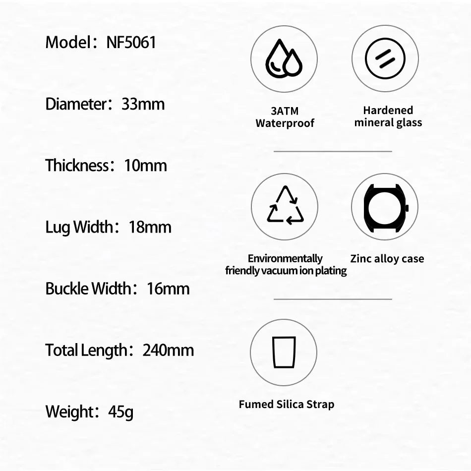 NAVIFORCE – Montre à quartz décontractée et élégante pour femme, bracelet en silicone, cadeau pour femme, montre-bracelet décontractée, Relogio Feminino