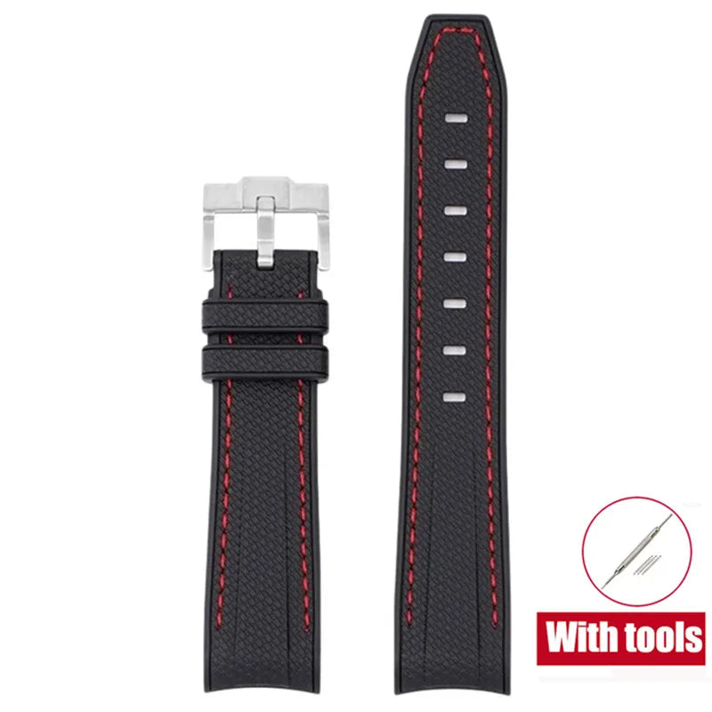 20mm Diving Strap for Omega X Swatch Joint MoonSwatch Men Women Arc Curved End TPU Rubber Bracelet for Rolex Watch Band Tools