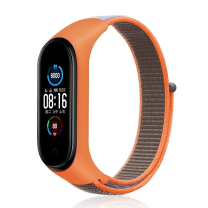 Nylon loop Mi band 4 5 6 Strap Replacement Soft Adjustable Wrist Watchband Pulsera correa For Xiaomi Mi band 3 4 5 6 7 Bracelet