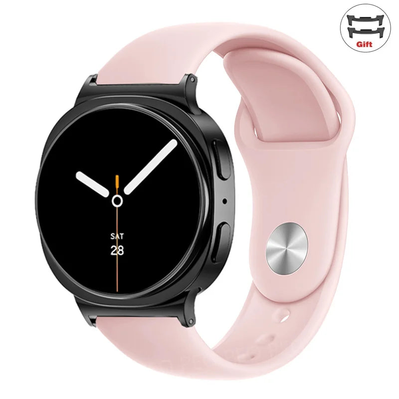 Sports Silicone Strap for Samsung Galaxy Watch 8 40mm 44mm Band No Gaps Correa Bracelet for Galaxy 8 Classic 46mm Accessories