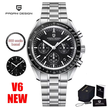 2026 PAGANI DESIGN Nouvelles Montres Homme Marque de Luxe Chronographe Automatique Quartz Étanche Sport Acier Inoxydable Horloge Relogio