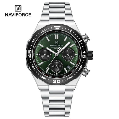NAVIFORCE NF8049 Stainless Steel Big Face Chronograph