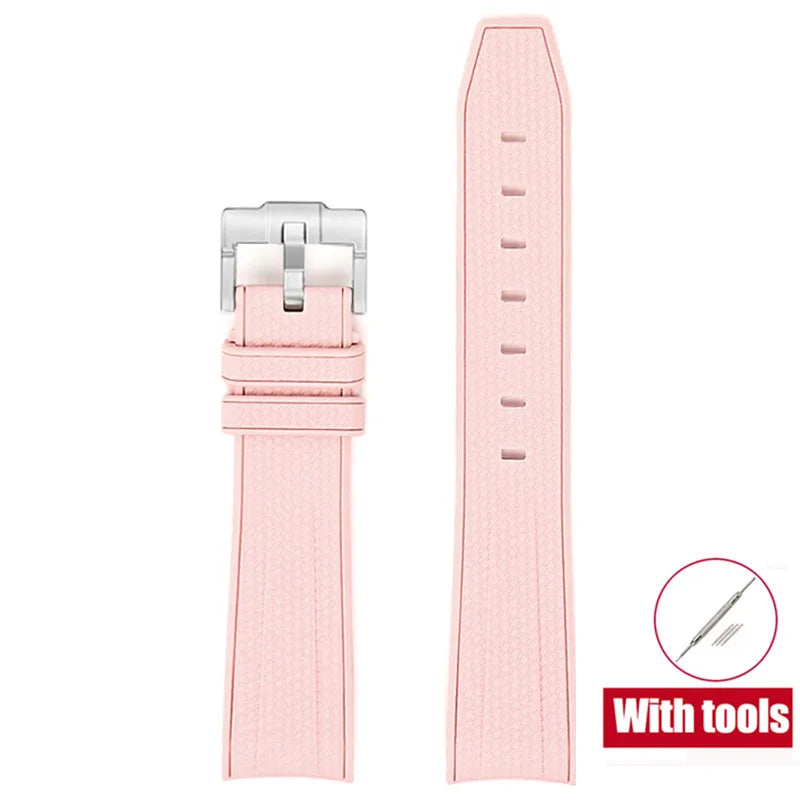 20mm Diving Strap for Omega X Swatch Joint MoonSwatch Men Women Arc Curved End TPU Rubber Bracelet for Rolex Watch Band Tools