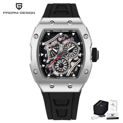 ChronoState Matrix X Square Skeleton Quartz Watch for Men