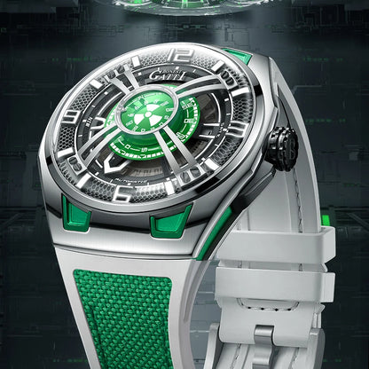 BONEST GATTI 5803 Montre Homme Automatique Montres de Luxe Lumineuses Étanche Cadran Conceptuel Mécanique Montre-Bracelet