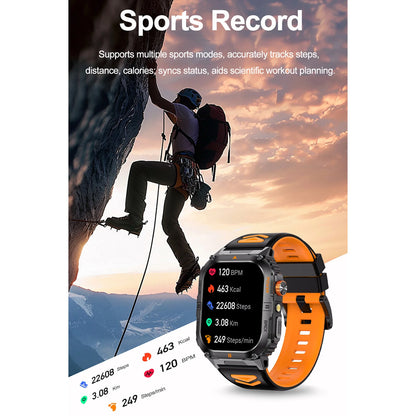 2.0 Inch Screen Smart Sports Watch Fitness Tracker 1000mAh with LED Flashlight 100+ Sports Modes Bluetooth Call for Men Women