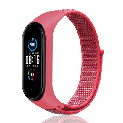 Nylon loop Mi band 4 5 6 Strap Replacement Soft Adjustable Wrist Watchband Pulsera correa For Xiaomi Mi band 3 4 5 6 7 Bracelet