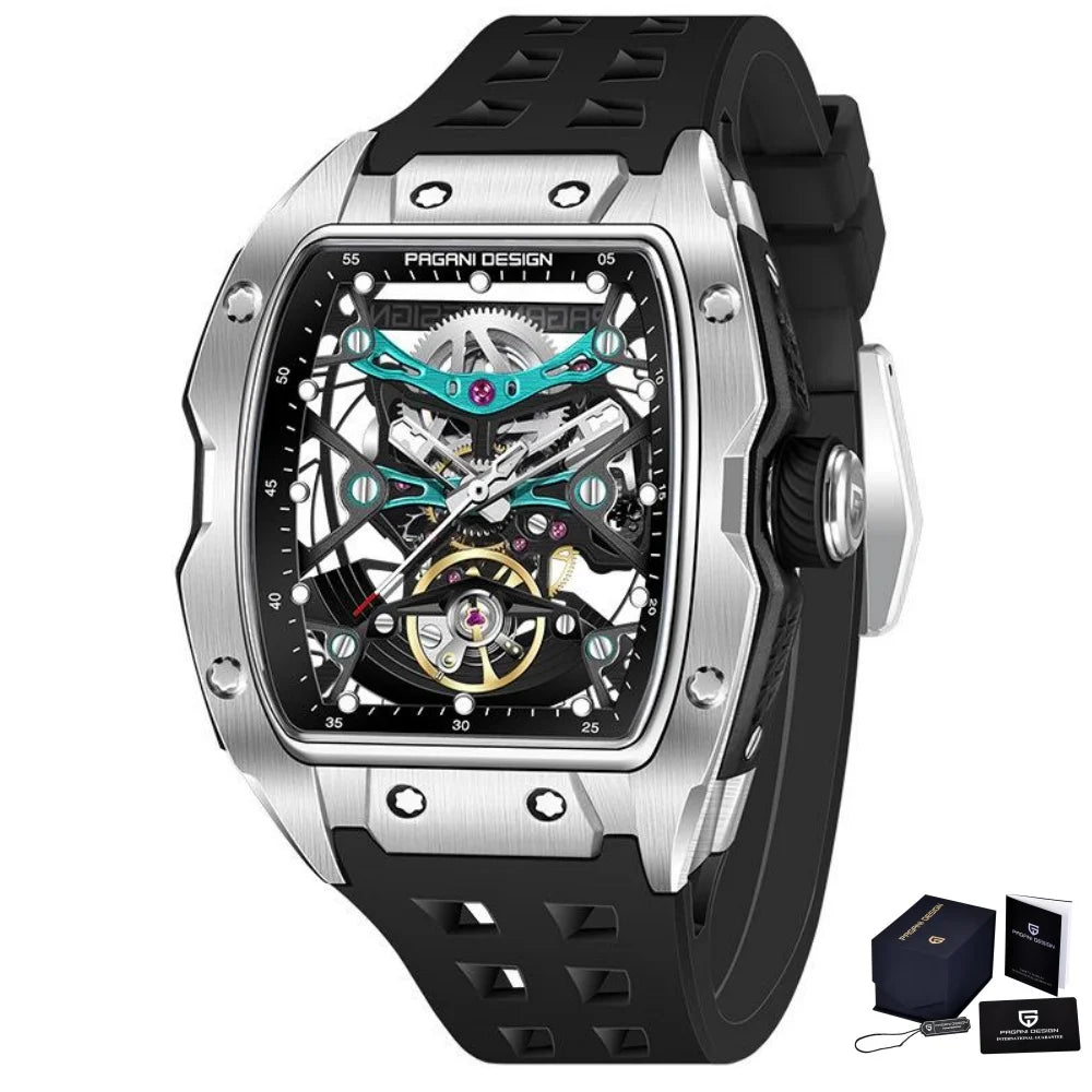 ChronoState Titan Eclipse Skeleton Automatic Luxury Watch for Men