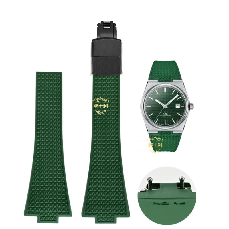 CTS Fluororubber Strap for Tissot PRX Series 35mm 40mm