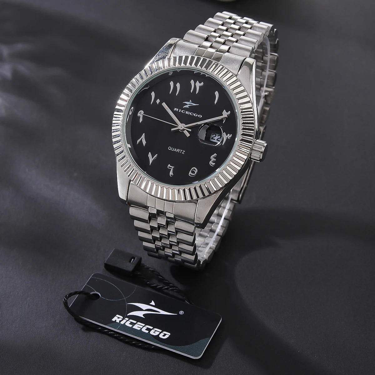 Sports Stainless Steel Quartz Watch Men's Fashion Luxury Business Wristwatch Chronograph Reloj for Men Women Birthday Gift