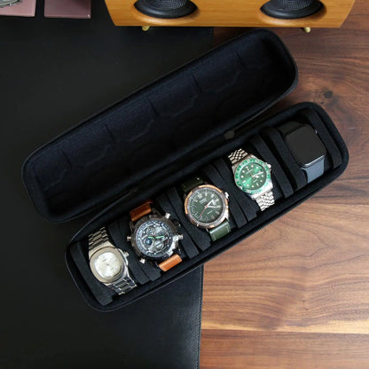 Organisateur de boîte de montres pour hommes ou femmes, étui de voyage portable pour montres, présentoir de montres pour montres-bracelets et montres connectées