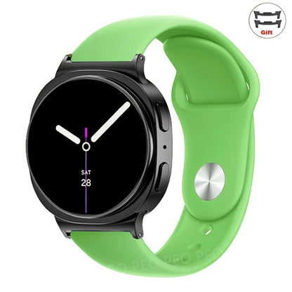 Sports Silicone Strap for Samsung Galaxy Watch 8 40mm 44mm Band No Gaps Correa Bracelet for Galaxy 8 Classic 46mm Accessories