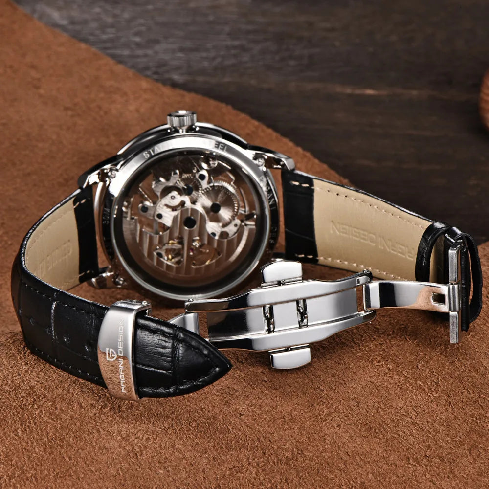 ChronoState Titan Hollow Skeleton Luxury Sports Watch for Men