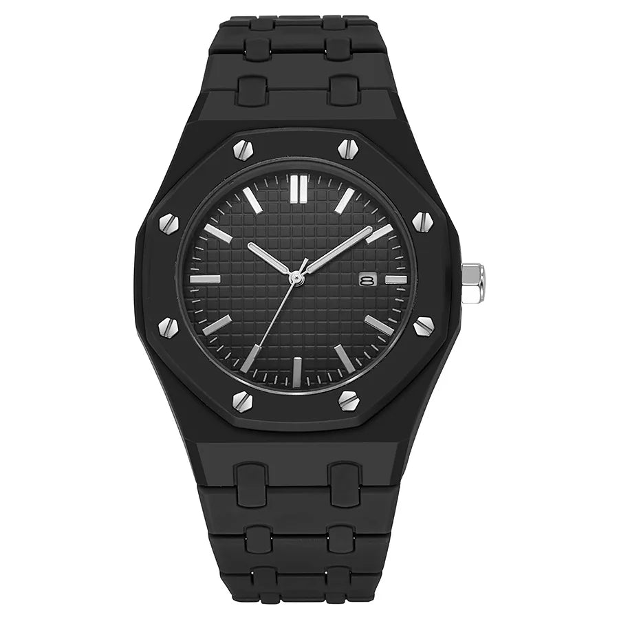 Top Brand Men Calendar Watch Luxury Business Quartz Watch Sports Plastic Watch Students Women Watches Reloj Hombre Dropshipping