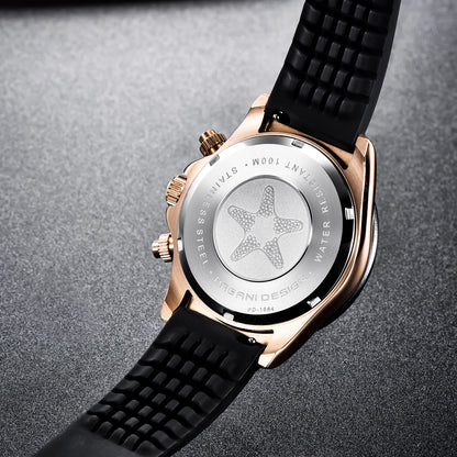 PAGANI DESIGN 2026 NOUVEAU 1664 Montre homme cadran météorite Montre de luxe en saphir à quartz pour hommes Chronographe sport pour hommes Reloj Hombre