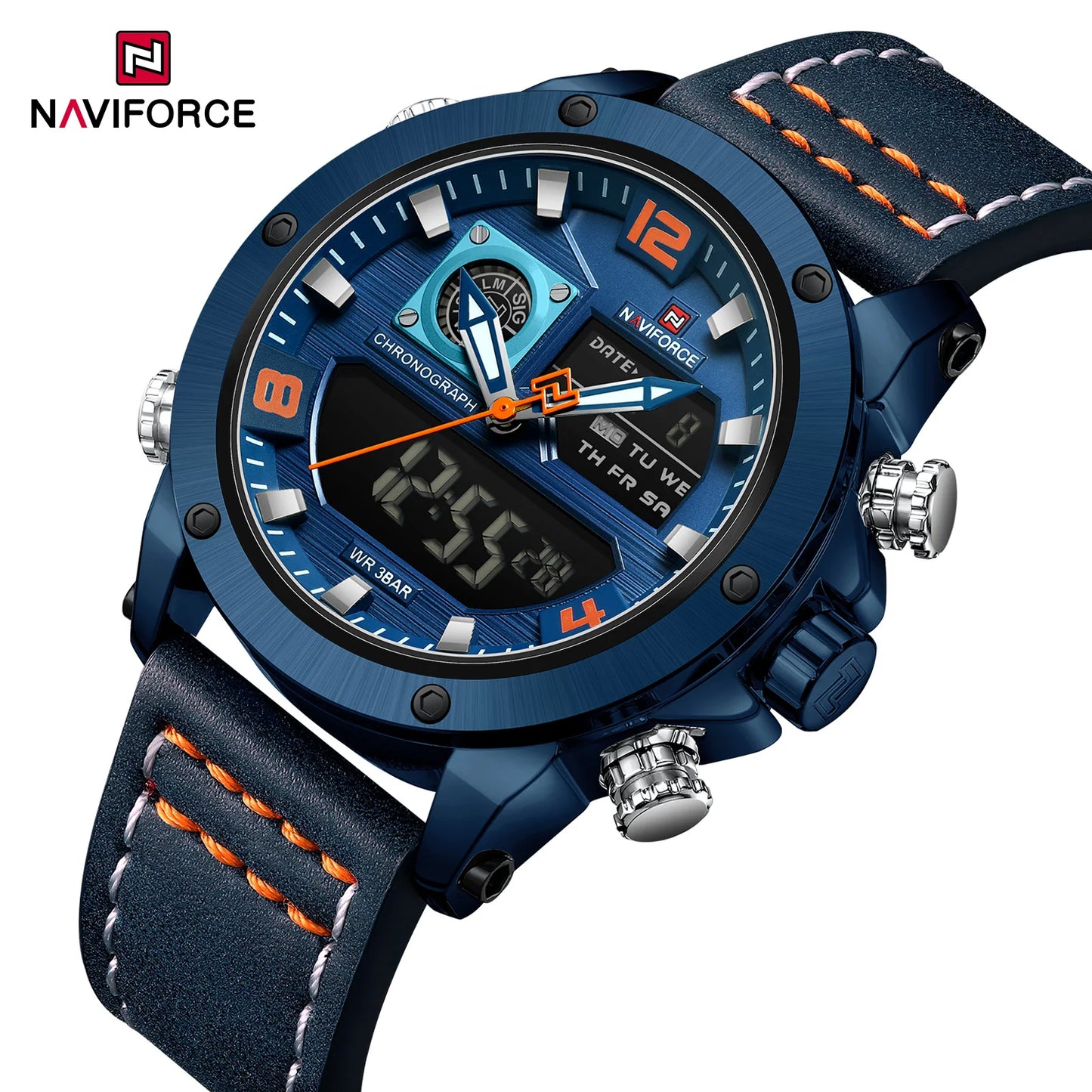 NAVIFORCE NF9236 Dual Display Military Chronograph Watch