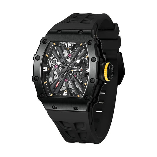 ChronoState Silver Phantom VH65 Skeleton Quartz Watch for Men