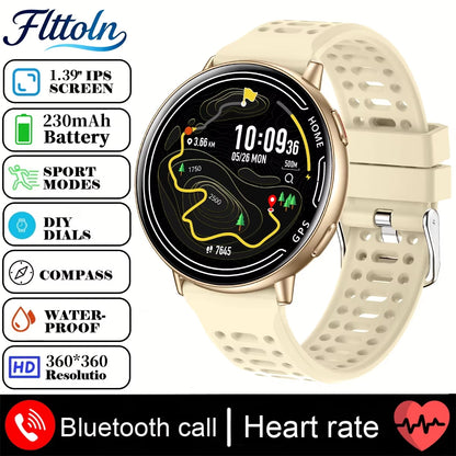 Nouvelle smartwatch GPS chaude AMOLED 1,43, Boussole, étanche IP68, appel Bluetooth, montre multisports, cadeau pour hommes et femmes pour Android