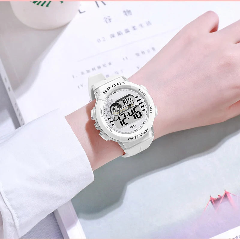 Montre numérique LED ChronoState Sport – Étanche 30M | Alarme Chronomètre Montre-bracelet électronique