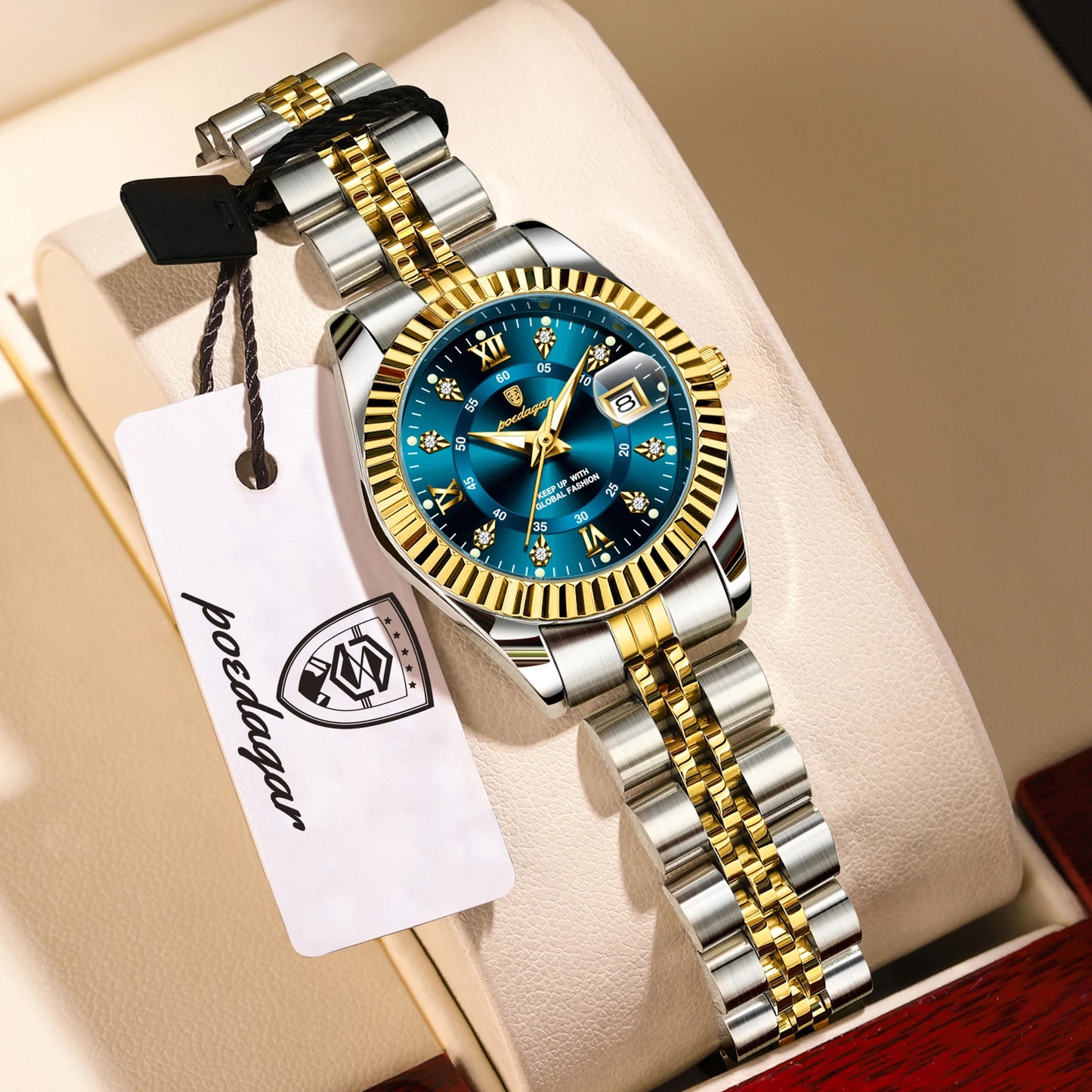 ChronoState Celeste Grace Elegant Quartz Watch for Women