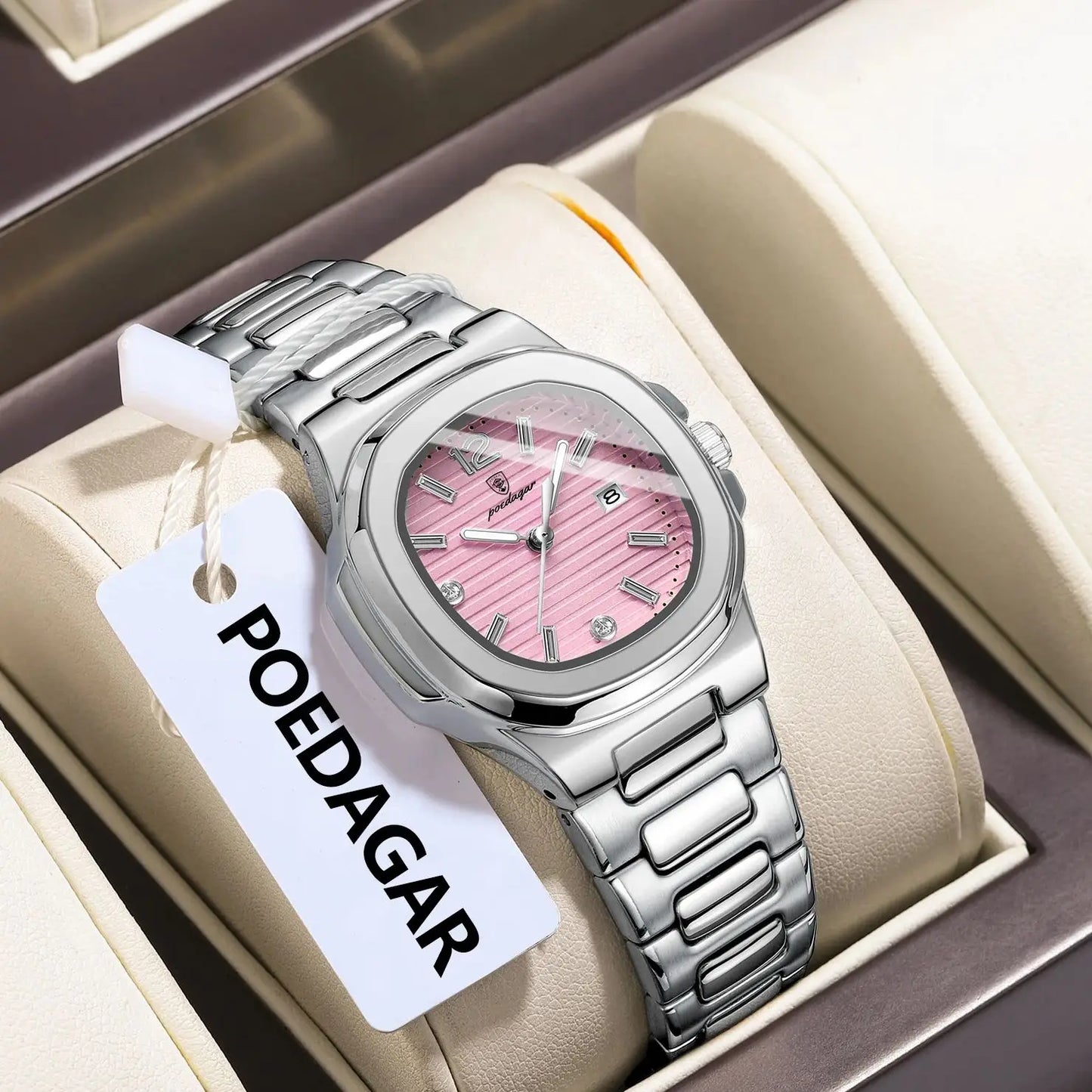 Montre-bracelet carrée pour femme POEDAGAR, lumineuse, étanche, avec affichage de la date, montre de luxe à quartz de haute qualité pour femmes, Reloj