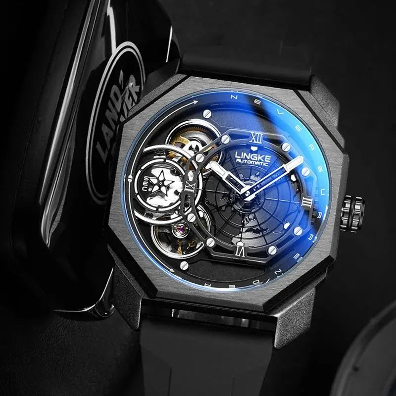 ChronoState Velocity Skeleton Luxury Sport Quartz Watch for Men