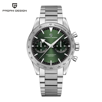 2026 Nouvelle montre homme rétro PAGANI DESIGN Montre à quartz phase de lune pour homme Chronographe sport de vitesse saphir AR VK64 Horloge Reloj Hombre