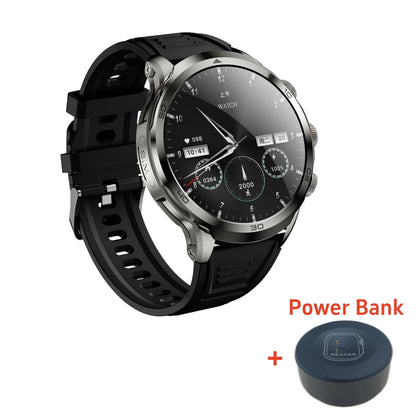 Montre intelligente H19 d'origine Android 10.0 avec caméra rotative à 190°, GPS, Wi-Fi, grand écran AMOLED de 1,95 pouce et stockage de 256 Go