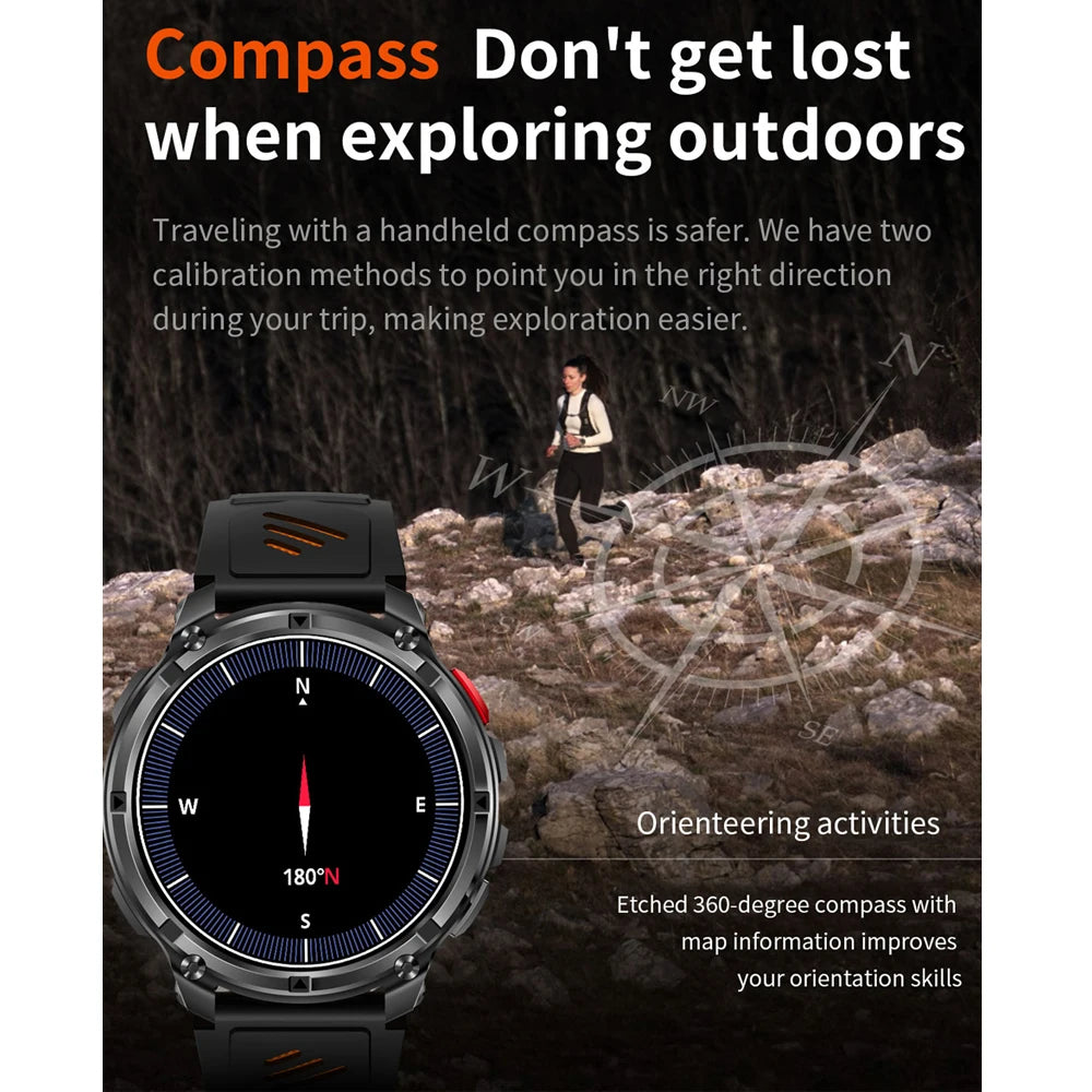 2026 New T-Rex3 Ultra 1100mAh Super Capacity Battery Adult Men Smart Watch 1.7" Large Screen Call 5ATM Waterproof Sports Watches