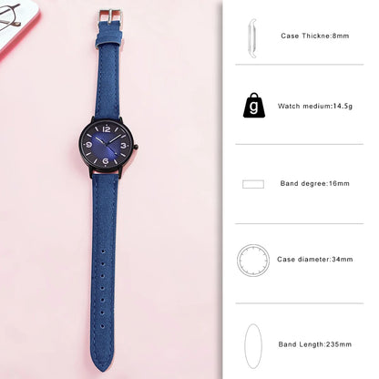 Montre en cuir PU pour femme, montre-bracelet décontractée, montres à quartz pour femme, cadeau, Reloj Mujer, Relogio Feminino